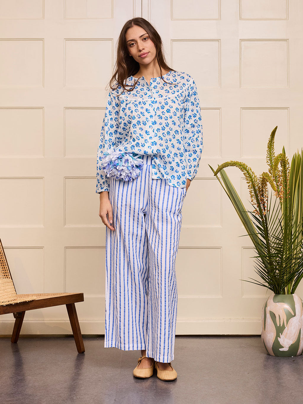 Fennel Pants Blue Stripes