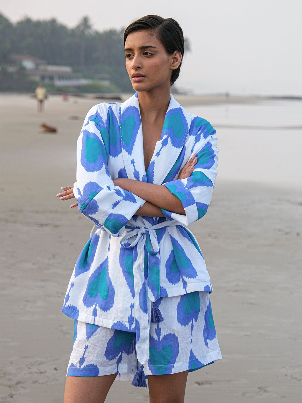 Lilly Pilly Short Ikat Petrol