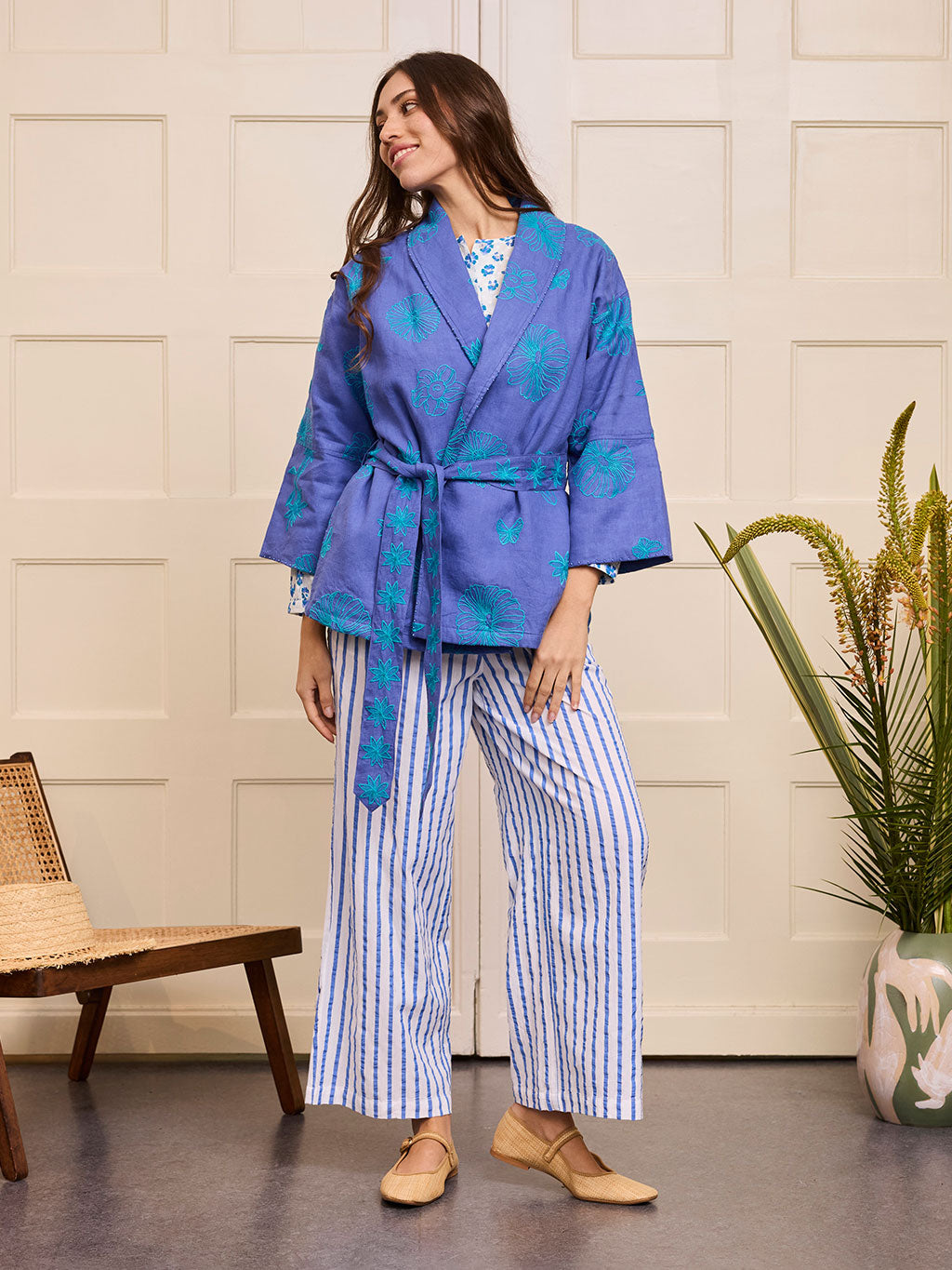 Fennel Pants Blue Stripes