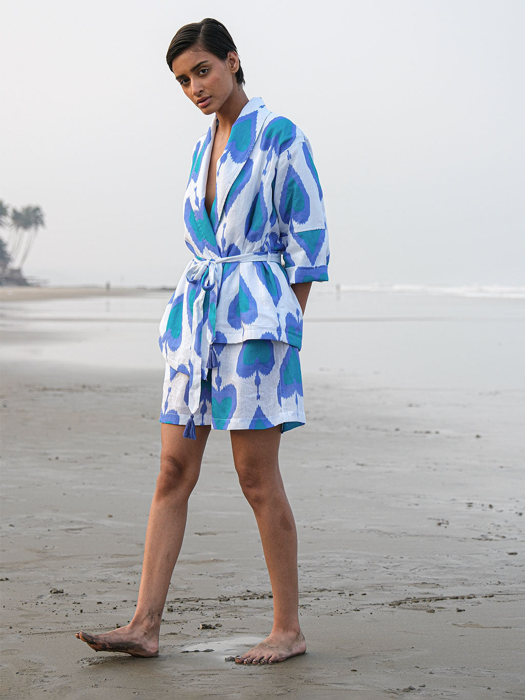 Lilly Pilly Short Ikat Petrol