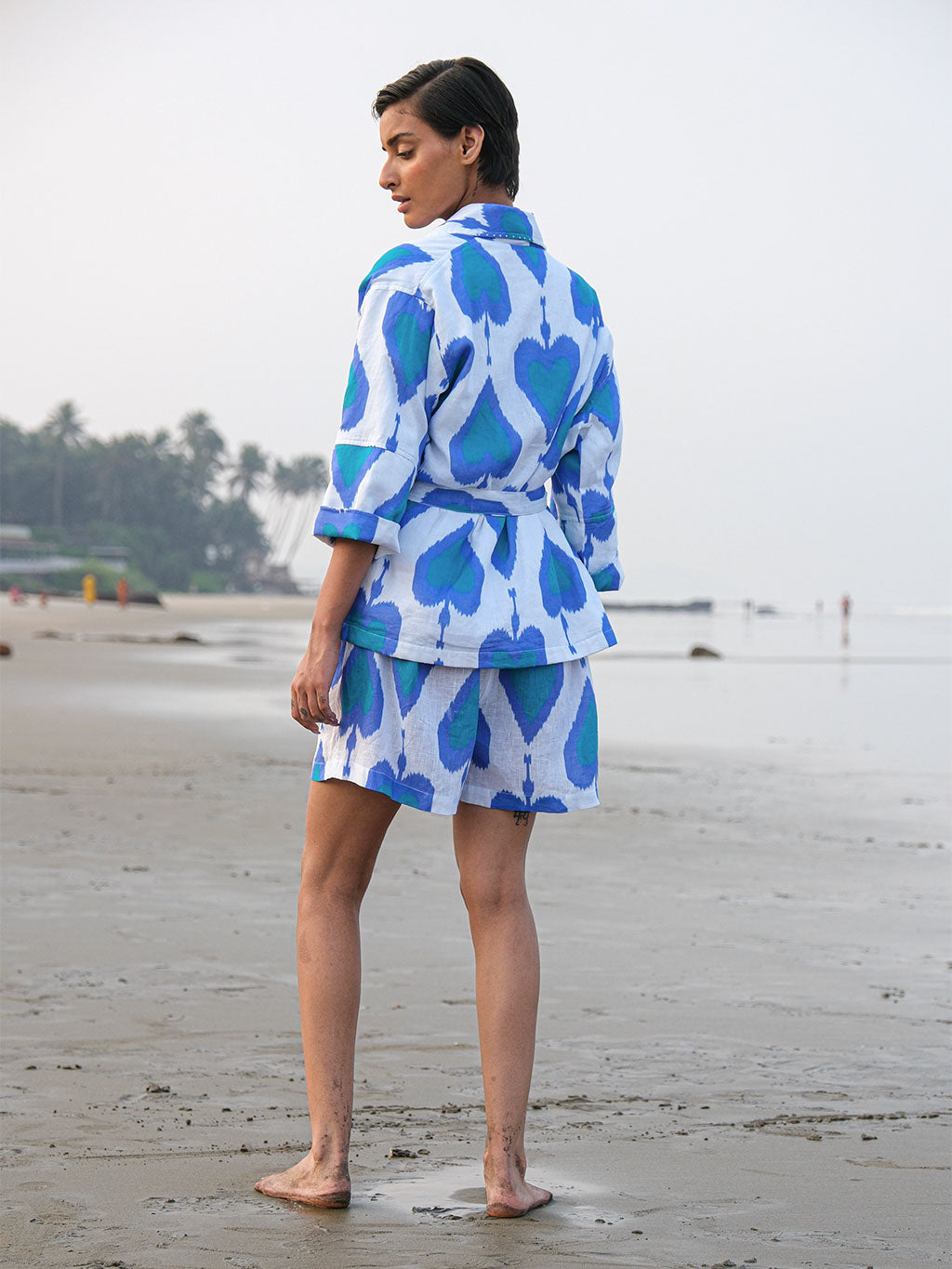 Lilly Pilly Short Ikat Petrol