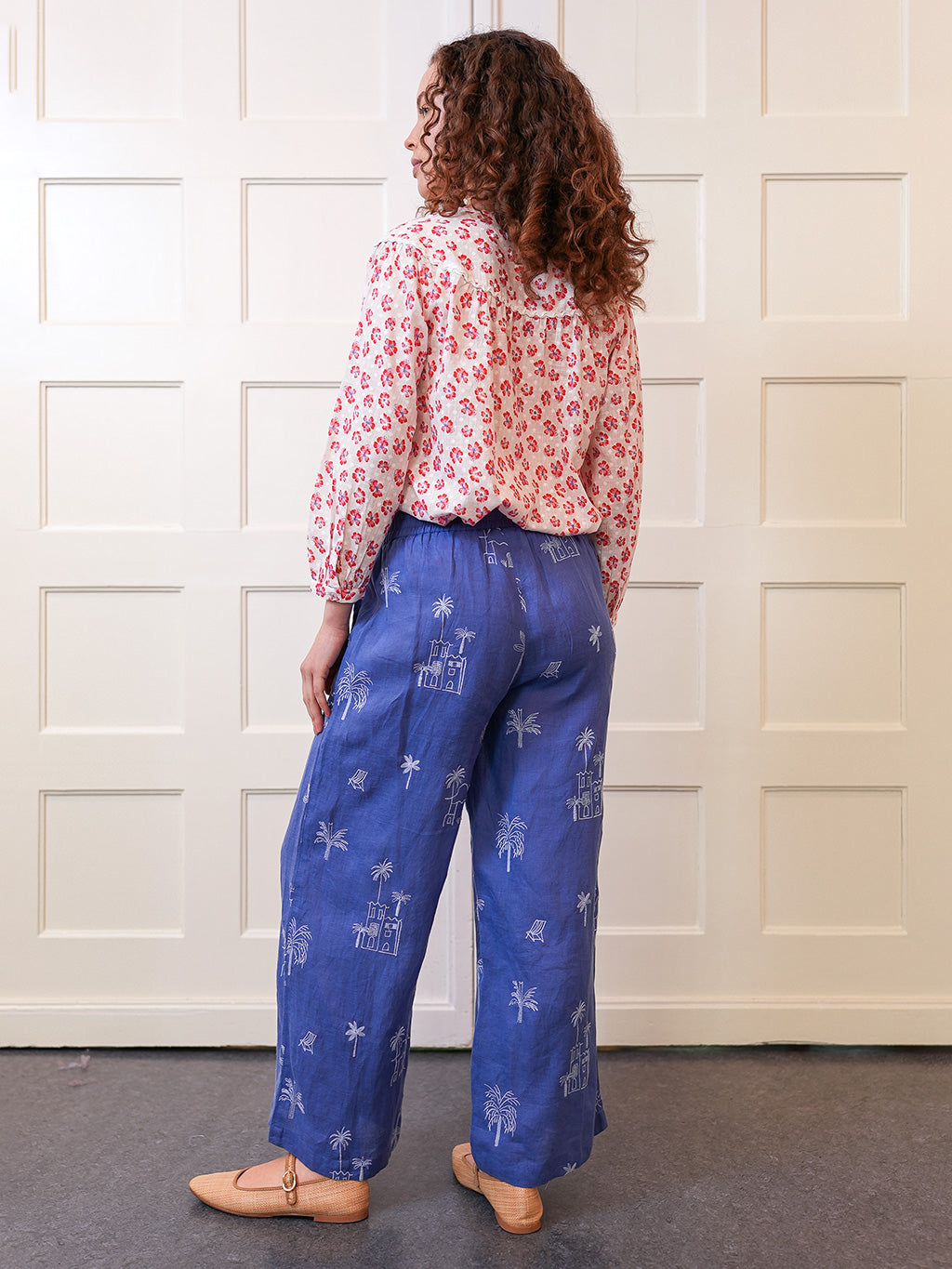 Fennel Pants Village on Blue