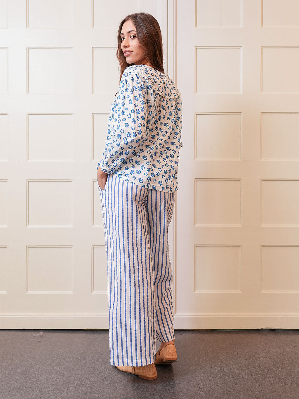 Fennel Pants Blue Stripes