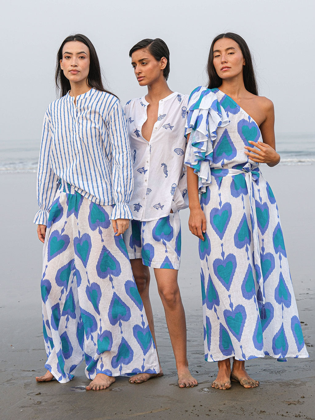 Lilly Pilly Short Ikat Petrol