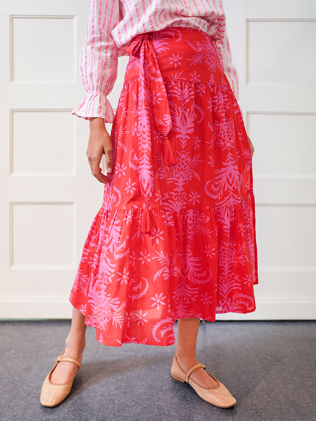 Tonka Skirt Red Palm