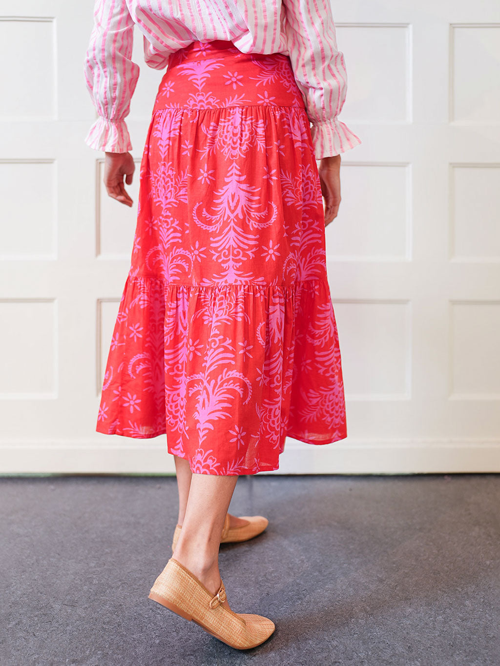 Tonka Skirt Red Palm