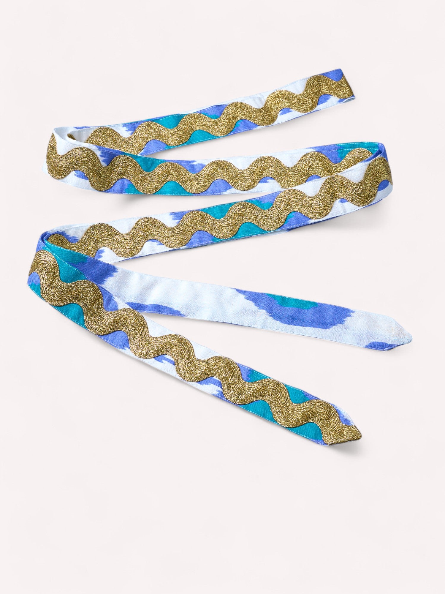 Gold Belt Ikat Petrol