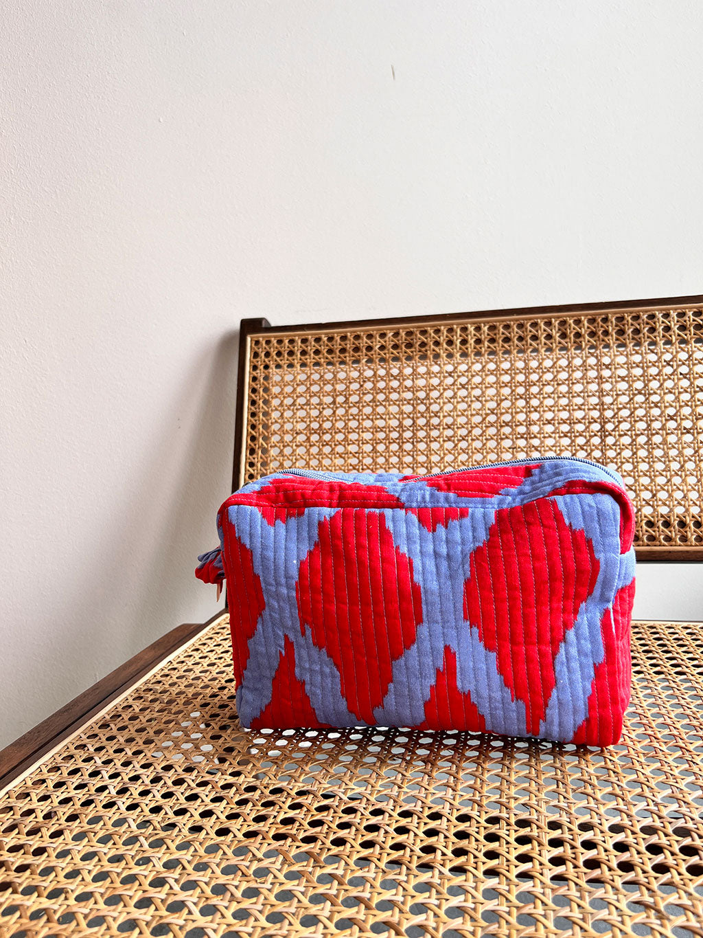 Cosmetic Bag Ikat Red