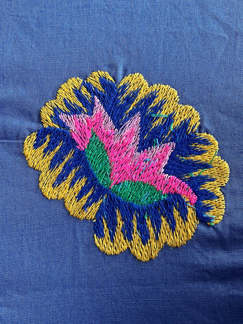 Tablecloth Lotus Flower on Blue