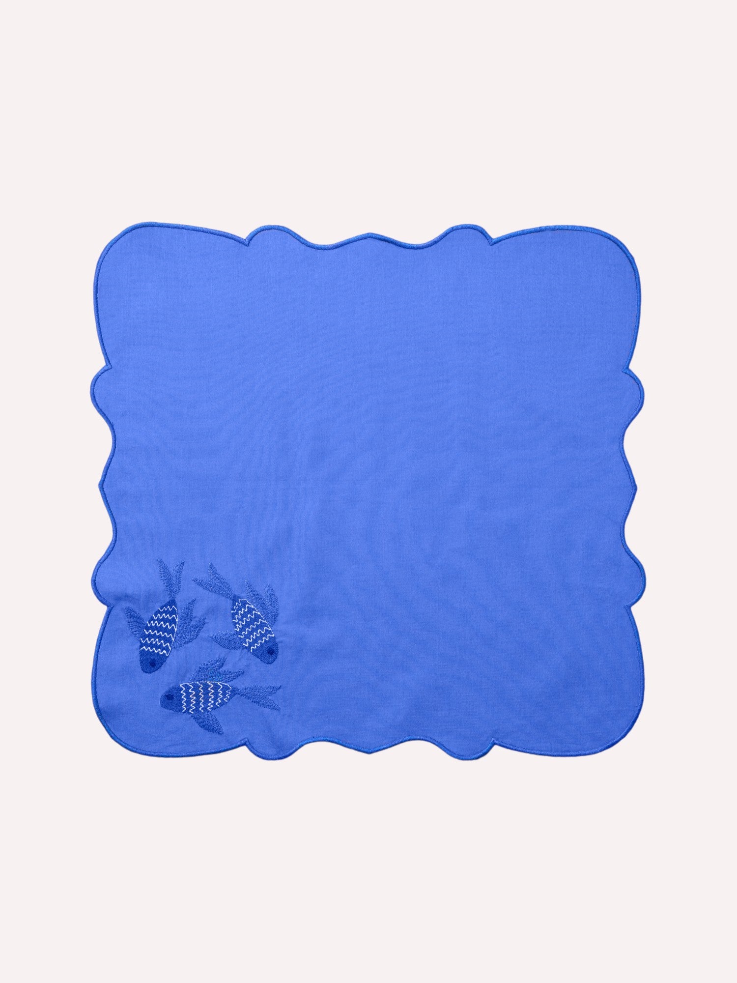 Napkin Fish on Blue