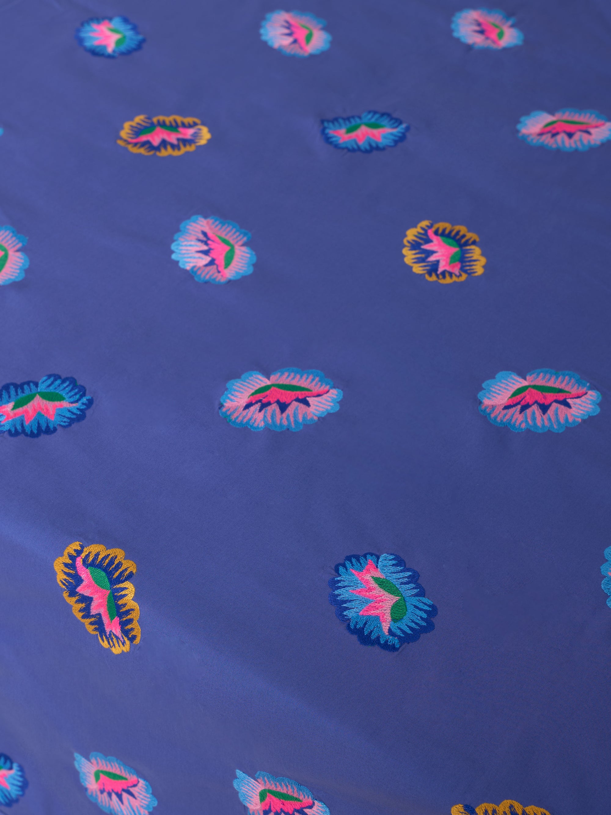 Tablecloth Lotus Flower on Blue