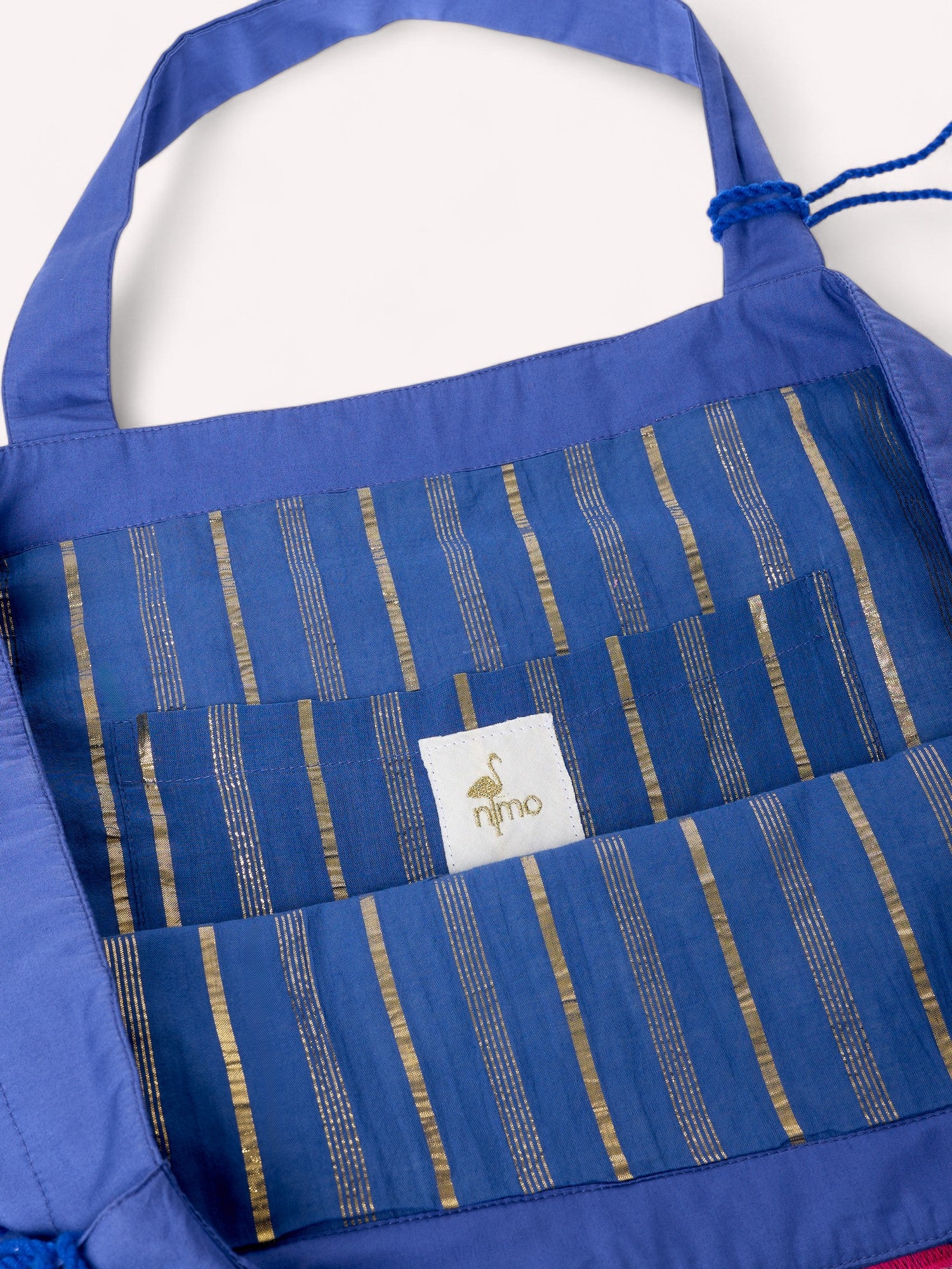 Udine Bag Lotus Flower on Blue