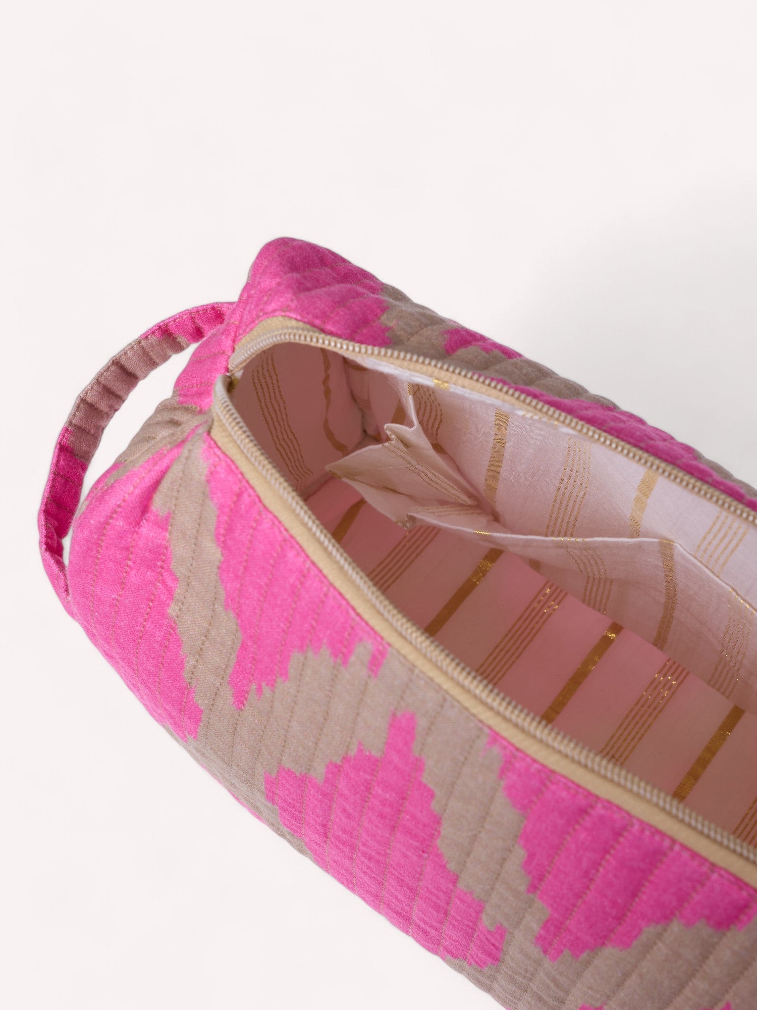 Wash Bag Ikat Pink