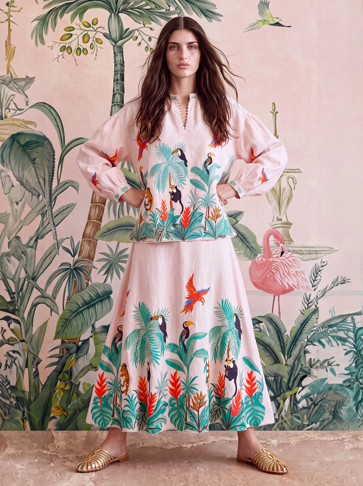 Jacaranda Blouse Brazil Embroidery
