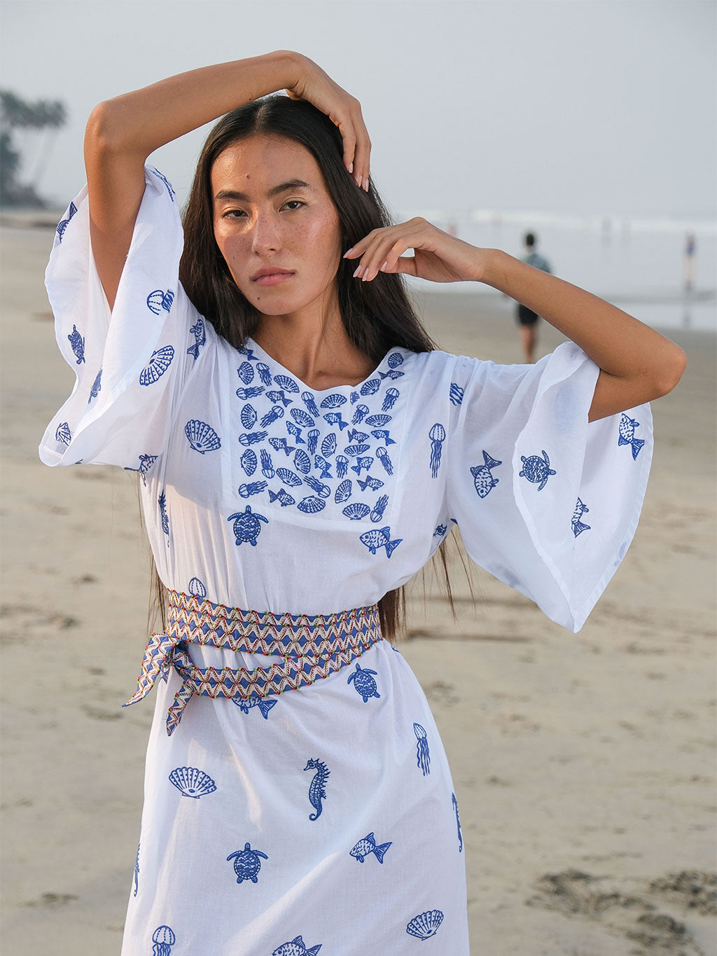 Blazing Star Dress Seaworld on White - Nimo with Love | Luxury