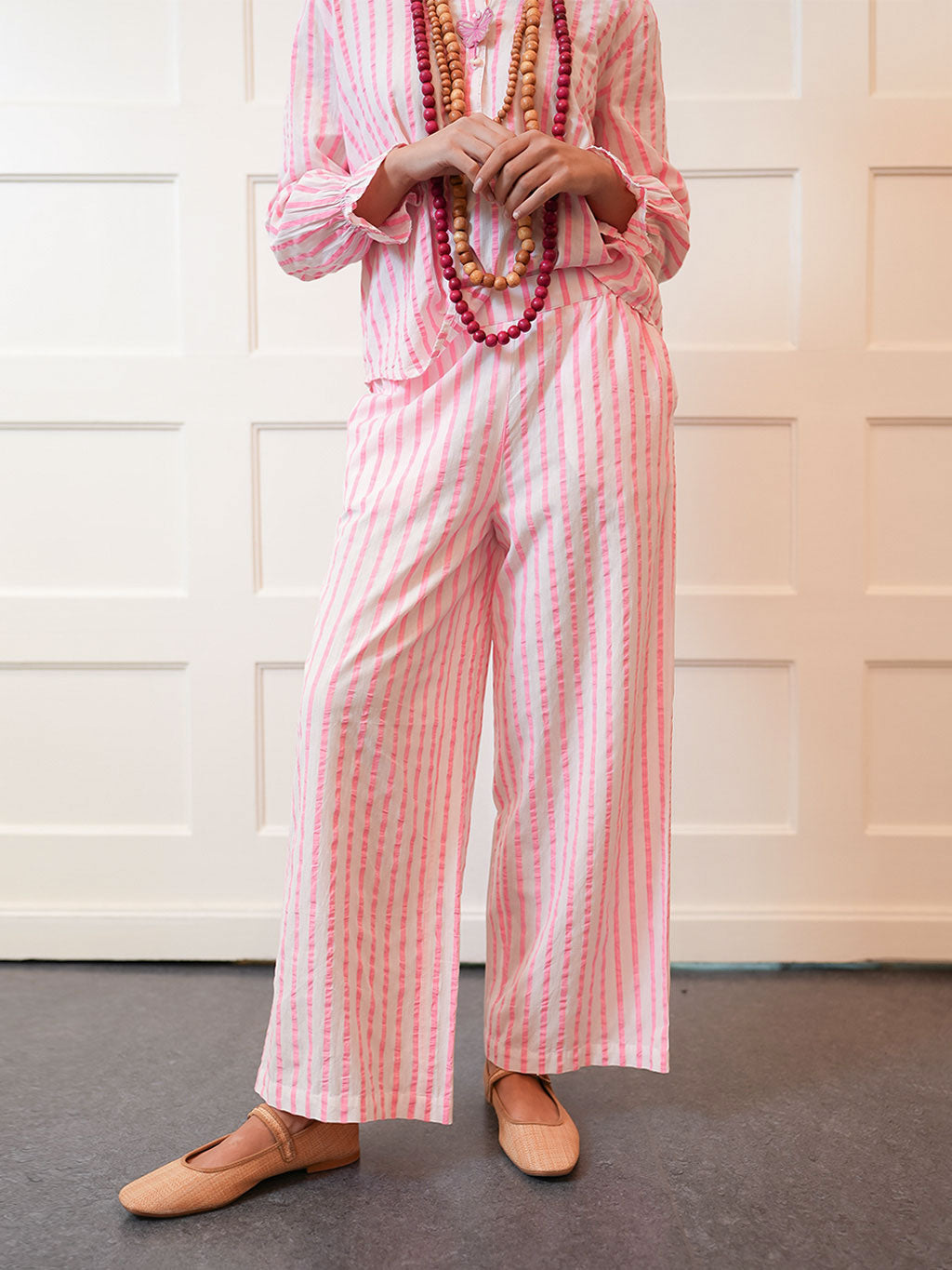 Fennel Pants Pink Stripes