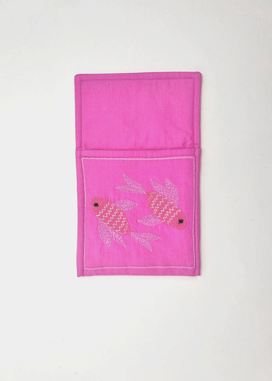 Cutlery Pocket Fish on Pink