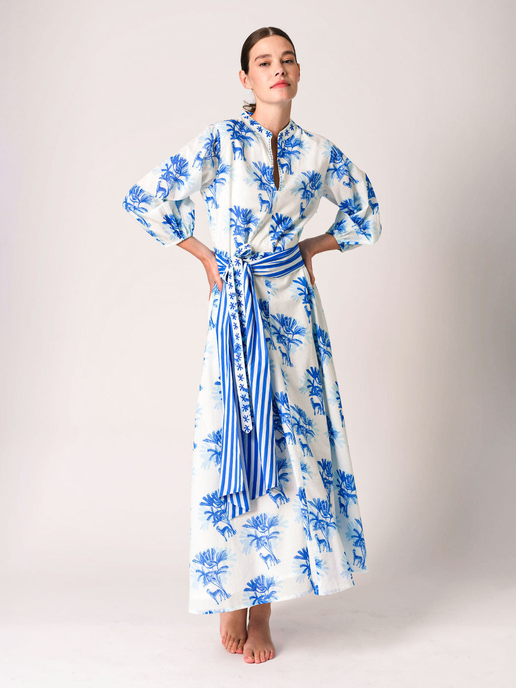 Scarf Belt Blue Stripes