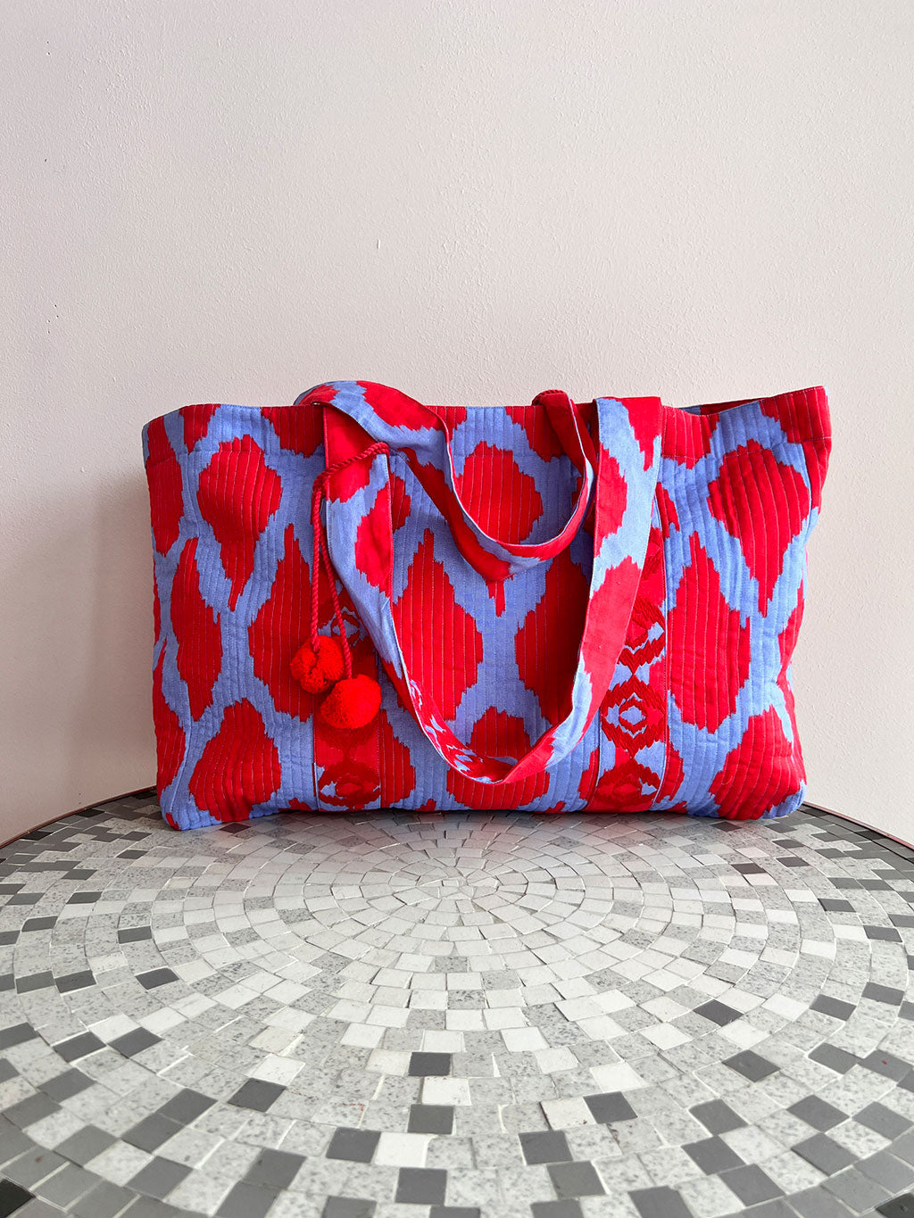 Jaipur Bag Ikat Red