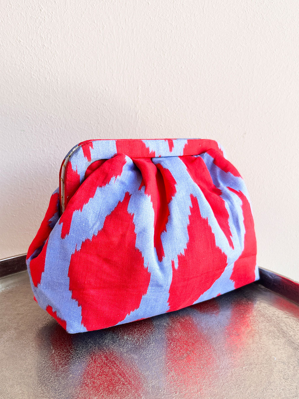 Clutch Ikat Red