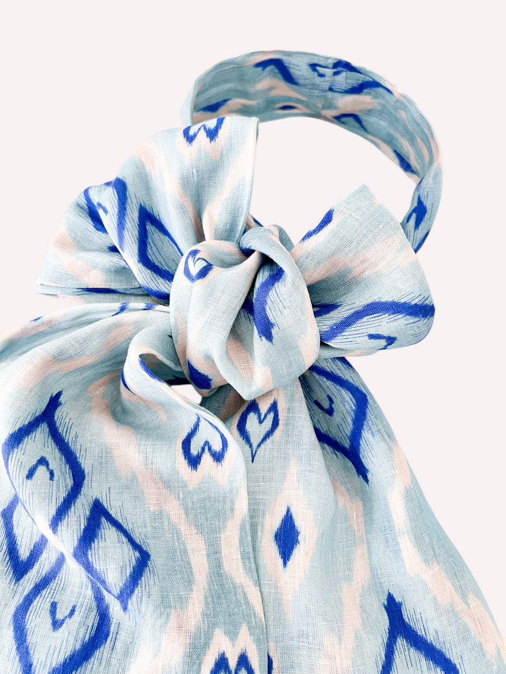 Scarf Belt Ikat Blue