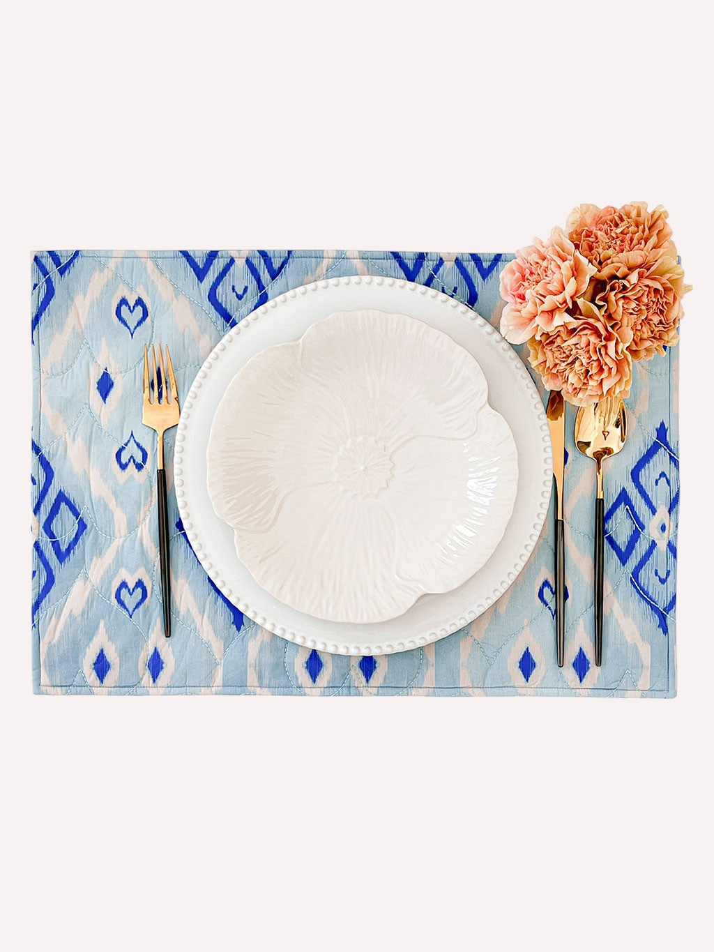 Placemat Ikat Blue