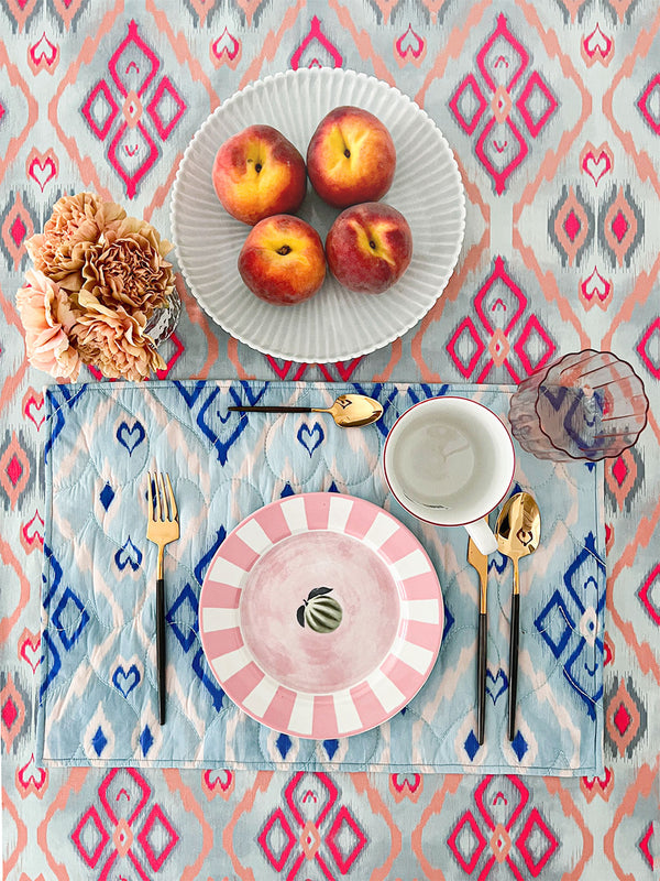 Table Cloth Ikat Sorbet