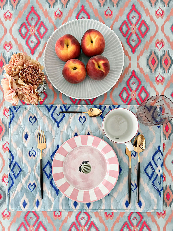 Placemat Ikat Blue