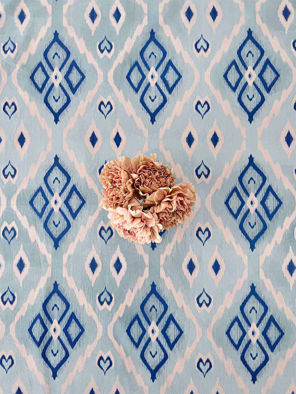 Table Cloth Ikat Blue