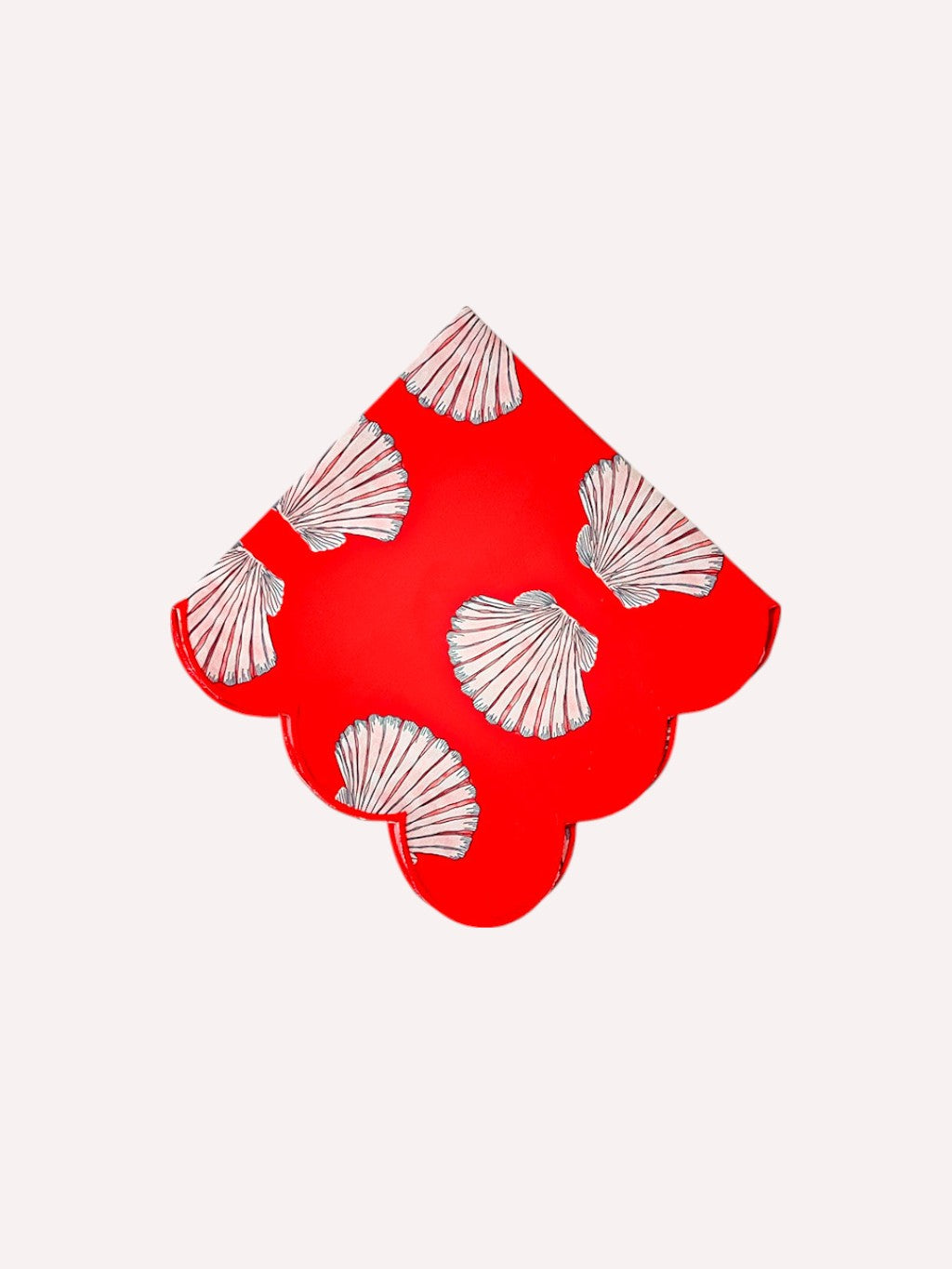 Napkin Shells on Red