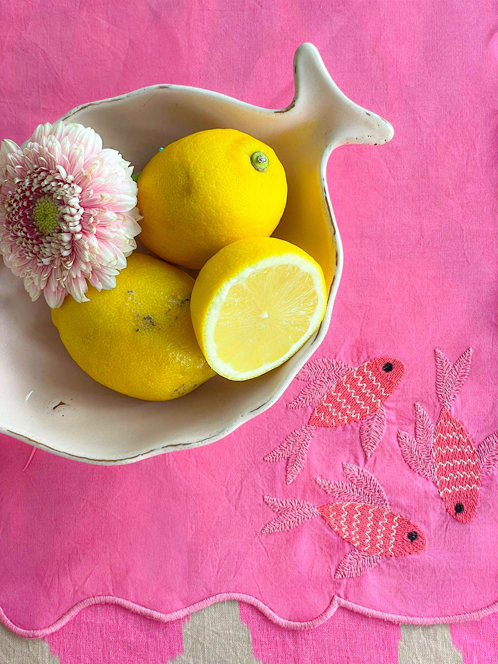 Napkin Fish on Pink