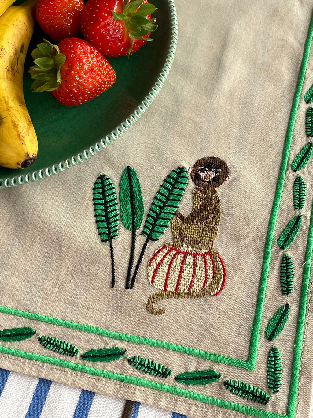 Placemat Monkey beige