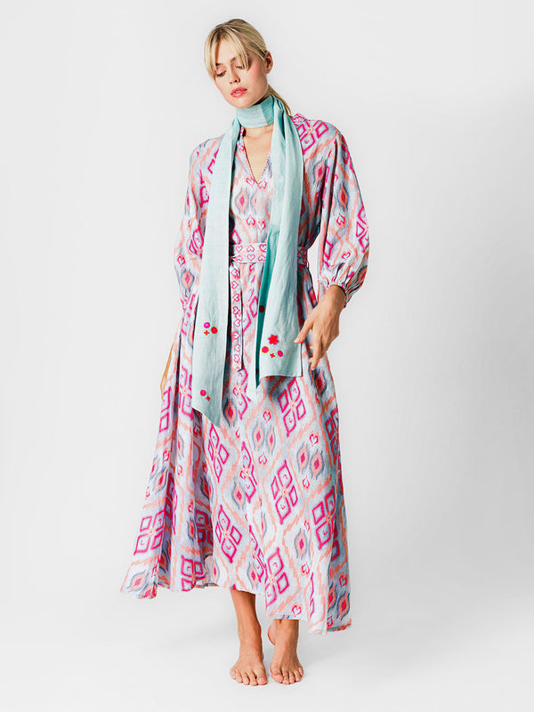 Marigold Dress Ikat Sorbet