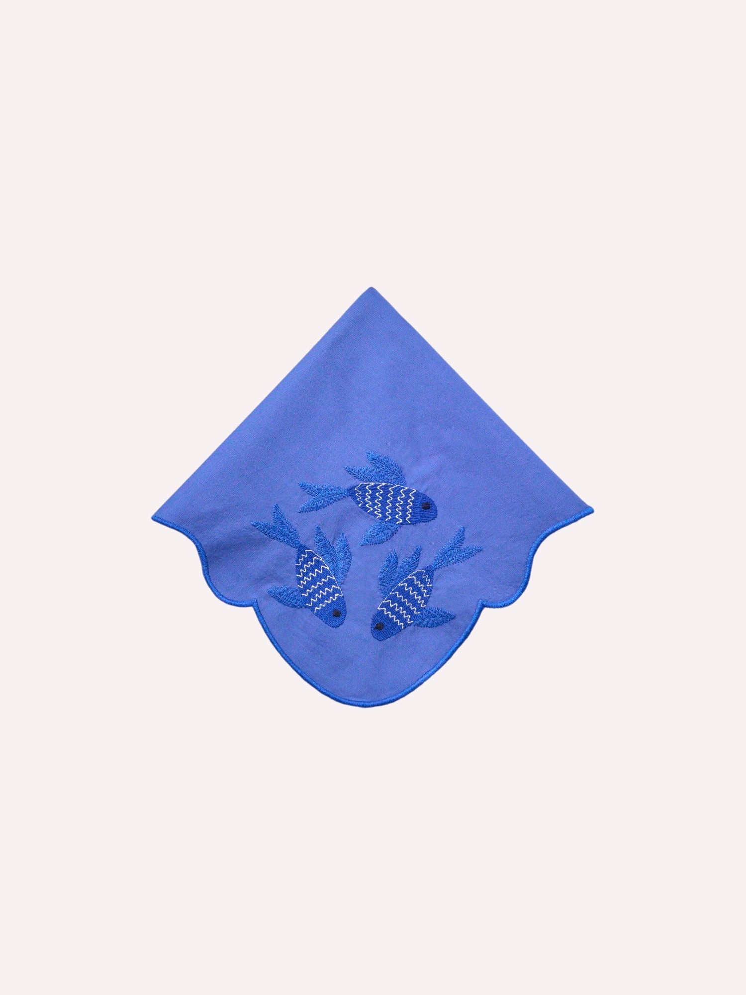 Napkin Fish on Blue