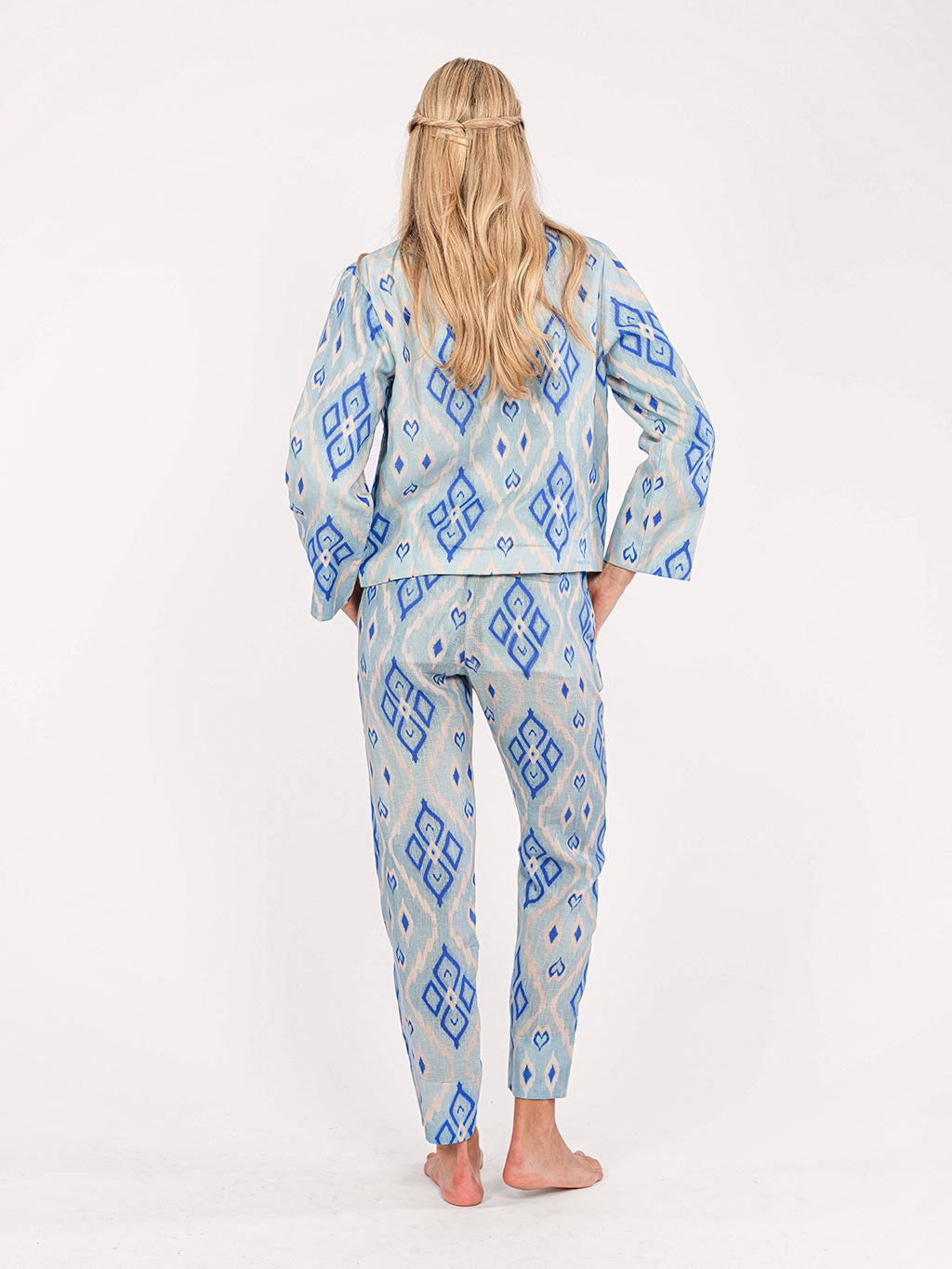 Comfrey Jacket Ikat Blue