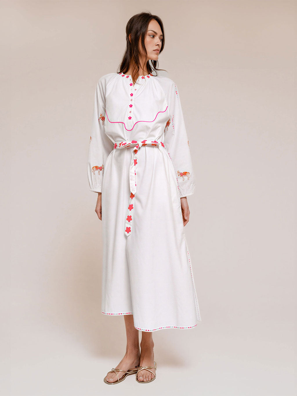 Hellebore Kaftan Donkey on White