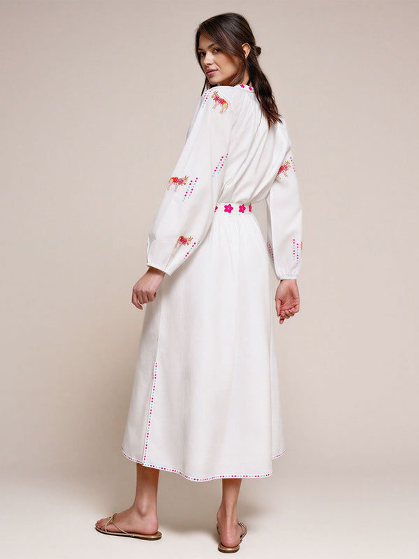 Hellebore Kaftan Donkey on White