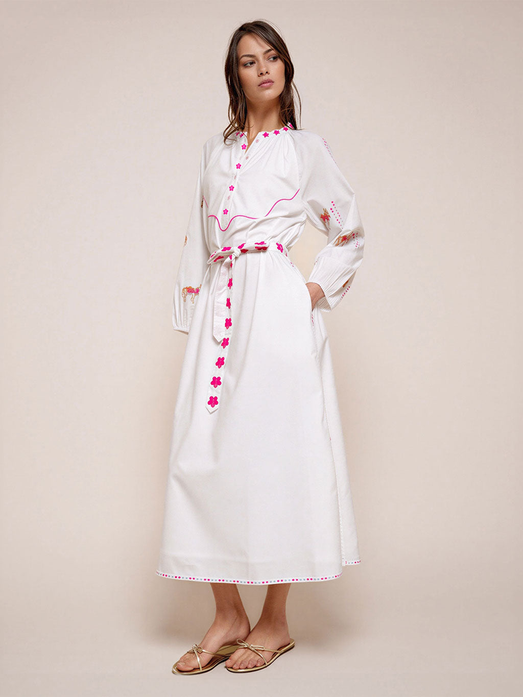 Hellebore Kaftan Donkey on White