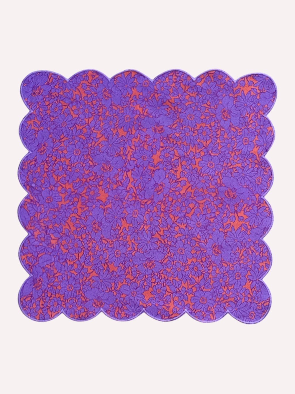 Lori & NIMO limited Napkin Violet Orange Flowers