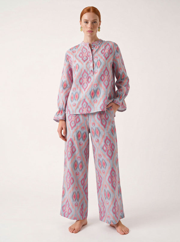 Broom Blouse Ikat Sorbet