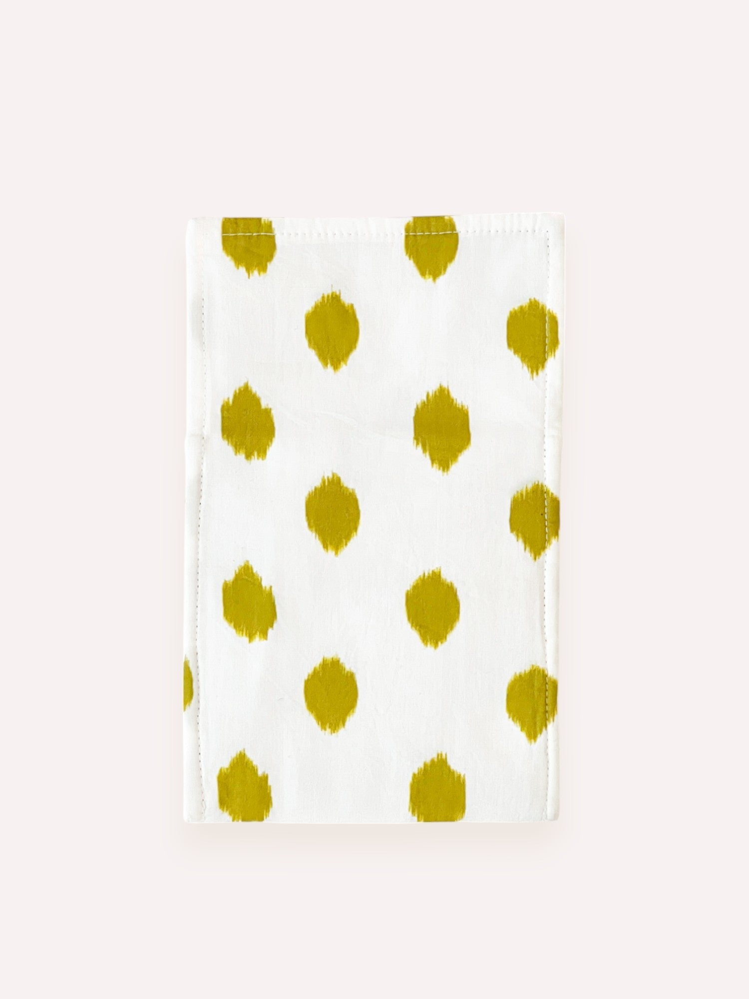 Cutlery Bag Dots Green Elephant Embroidery