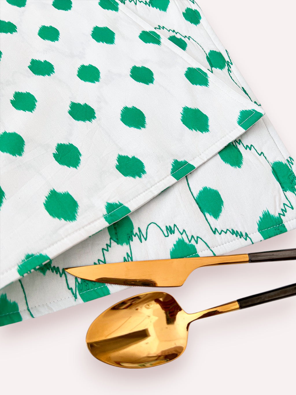 Placemat Dots Emerald