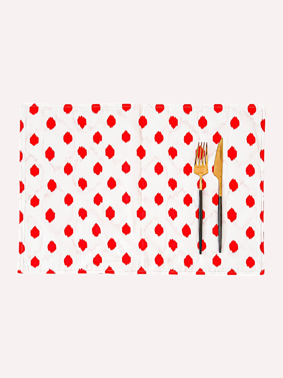 Placemat Dots Red