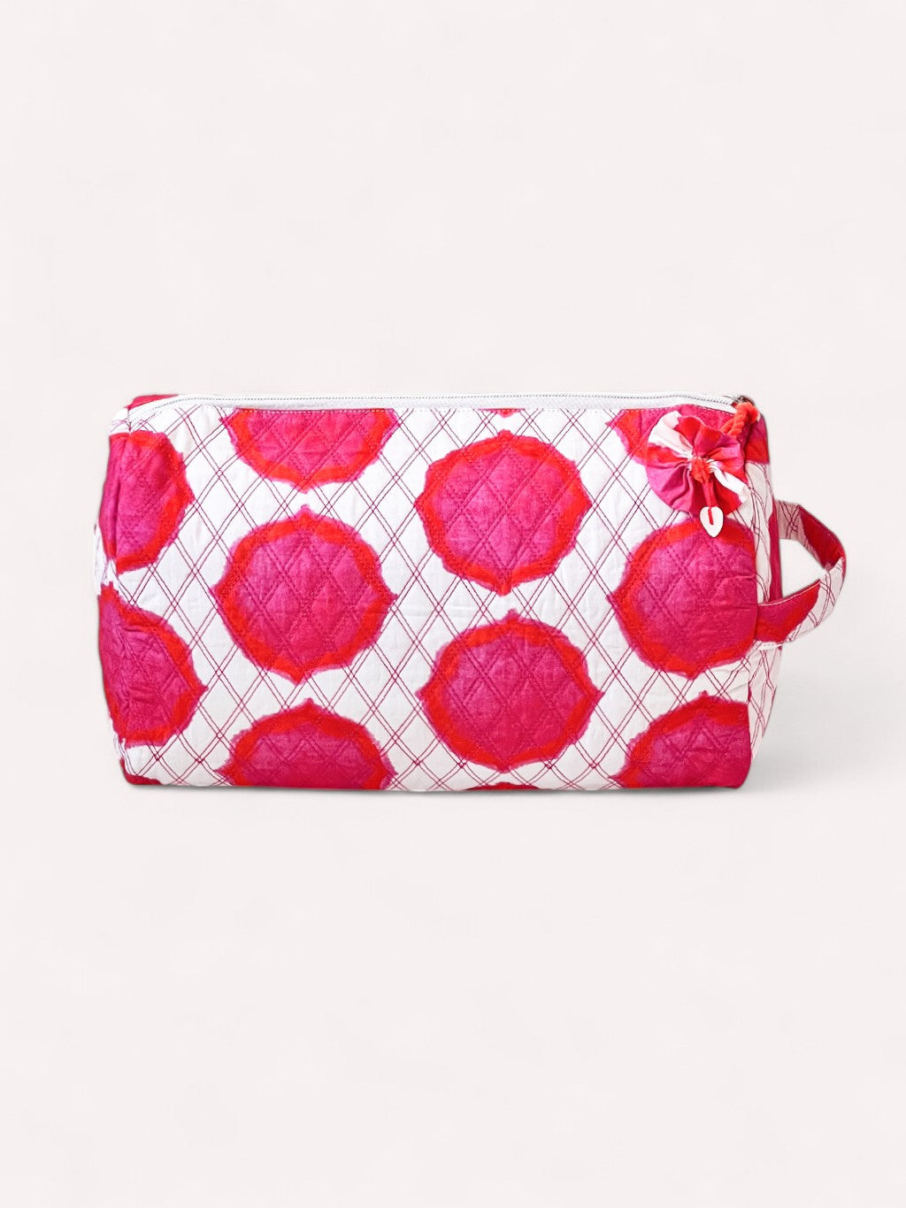 Wash Bag Ikat Pink Orange