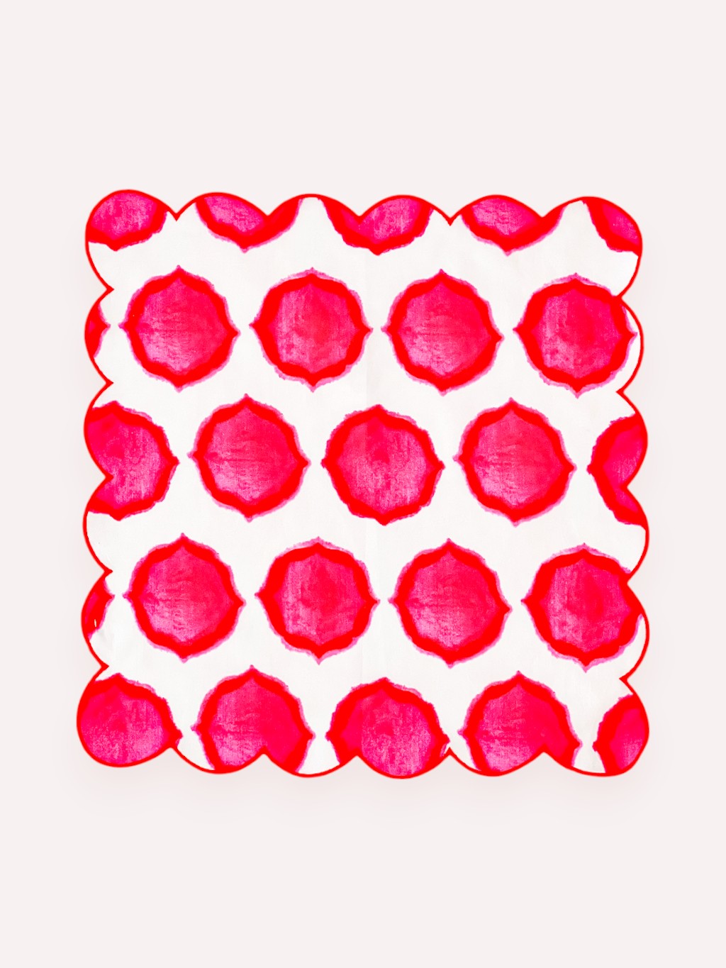 Napkin Ikat Pink Orange