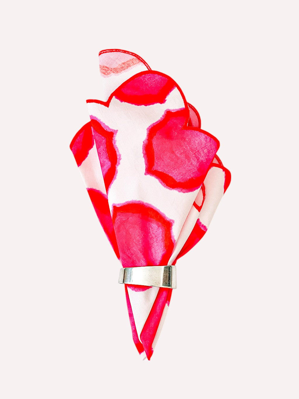 Napkin Ikat Pink Orange