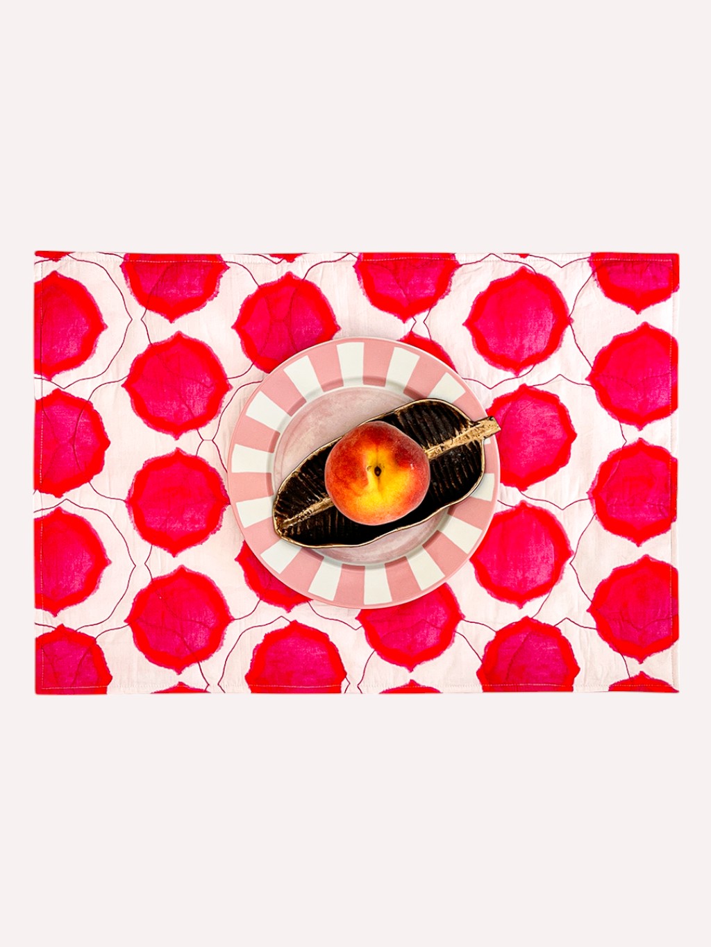 Placemat Ikat Pink Orange