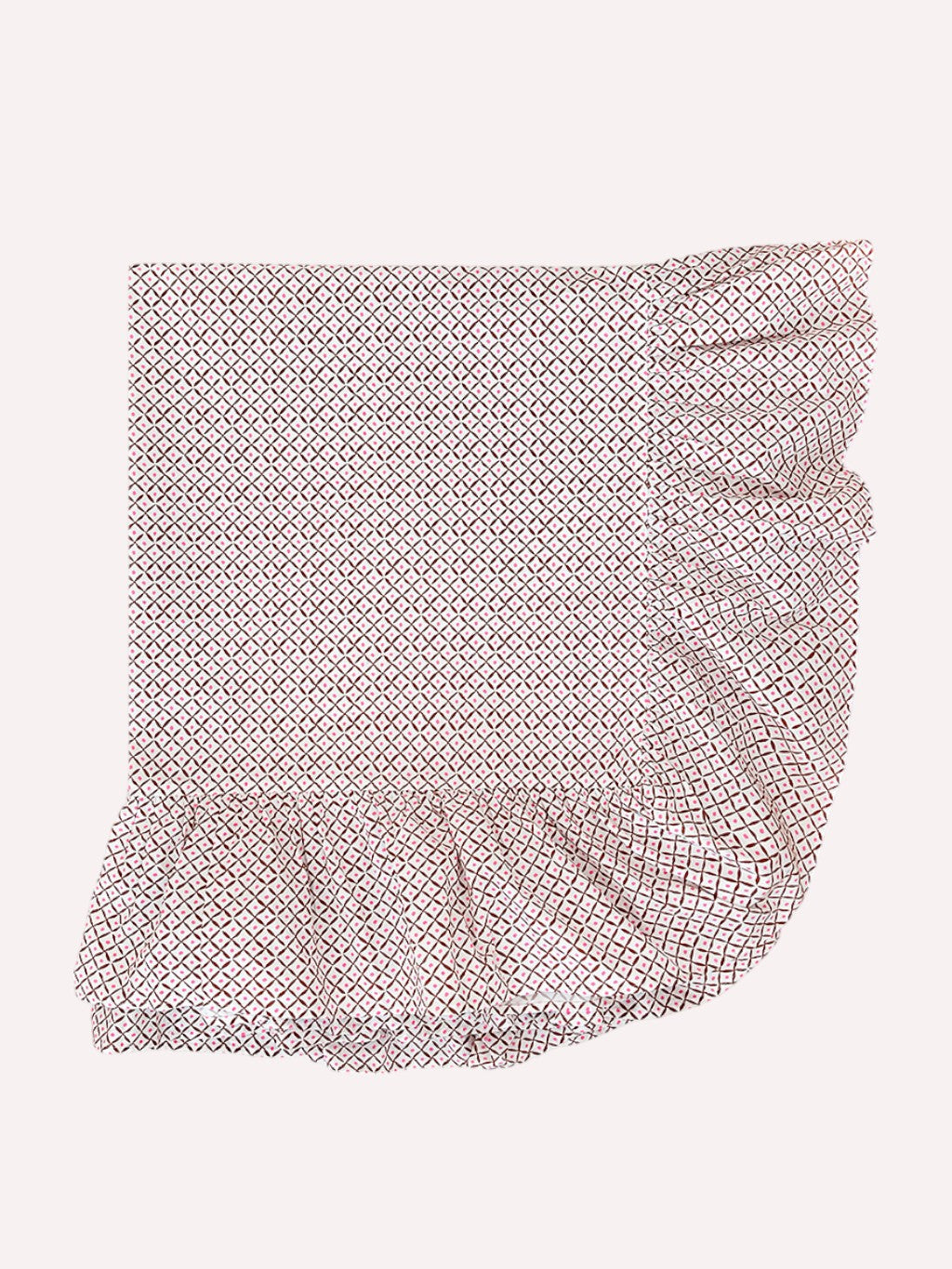 Table Cloth Dotty Mustard with Ruffle