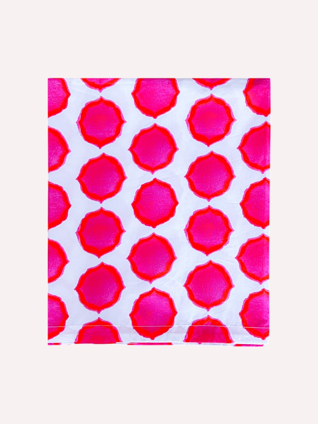 Table Cloth Ikat Pink Orange