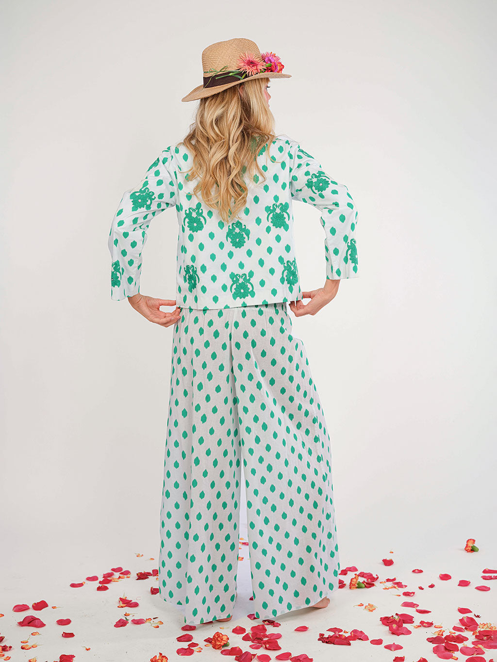 Majoran Pants Dots Emerald